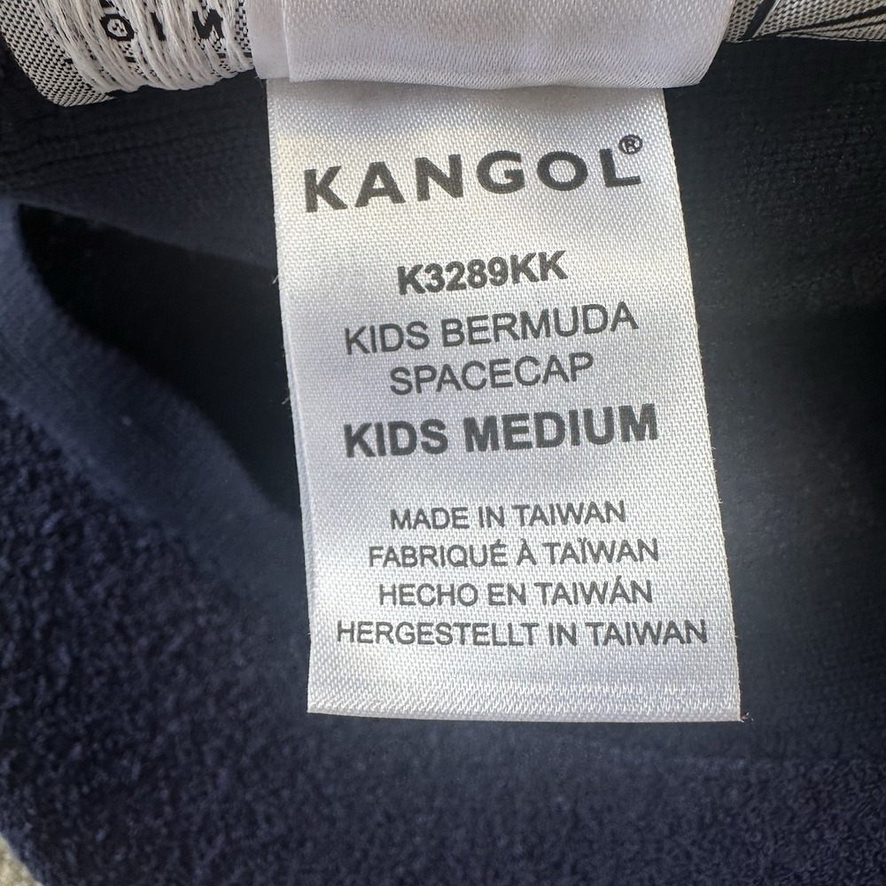 Kangol Kids Bermuda Navy Spacecap Kids Size Medium - Picture 6 of 6